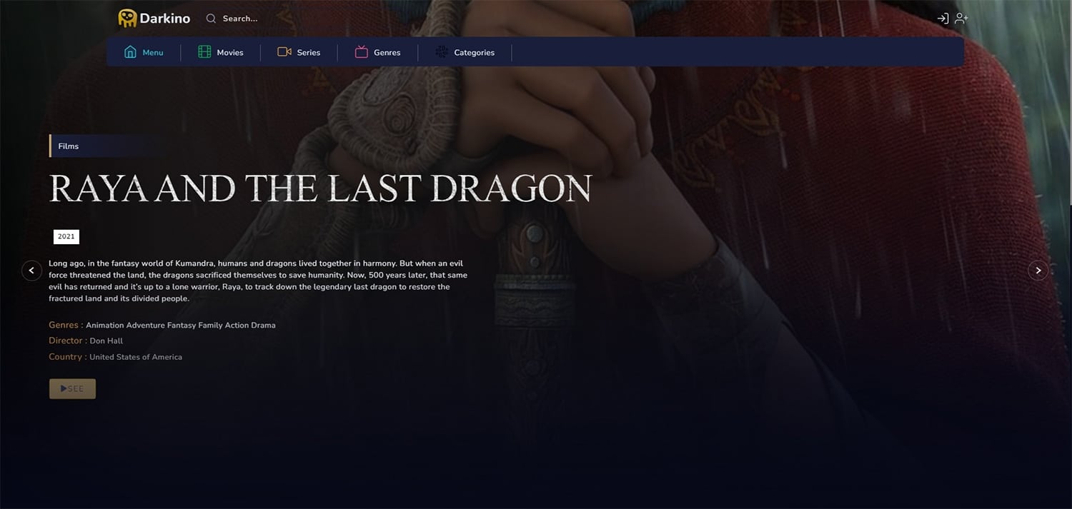 Darkino site de streaming films et séries TV
